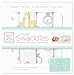 SwaddleDesigns Cotton Muslin Swaddle Blankets, Set of 4, Receiving Blankets for Baby Boys & Girls, Best Shower Gift, 46x46 inches, Sterling Jungle Friends