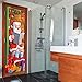 UNOMOR Large New Year Door Cover for New Year Eve Party decorations- Santa and Christmas Tree, Durable, 2 Pieces, 79.8