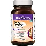 New Chapter Bone Strength Calcium Supplement, Clinical Strength Plant Calcium with Vitamin D3 + Vitamin K2 + Magnesium - 30 ct Slim Tabs