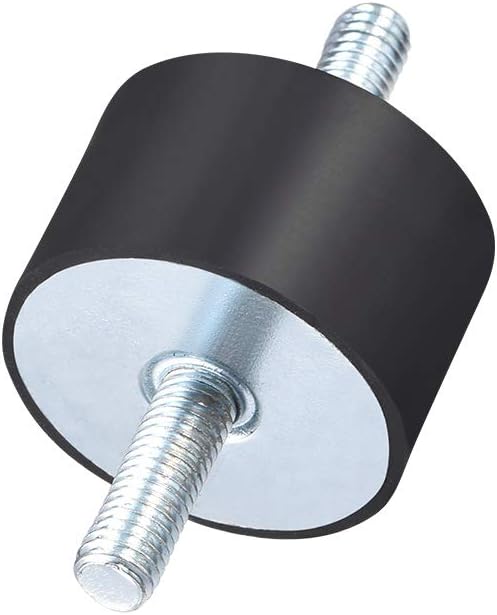 sourcing map 40 x 25mm Rubber Mounts,Vibration Isolators,Shock Absorber with M8 x 23mm Studs 4pcs - Image 4