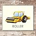 Boys Trucks Construction Wall Décor (Set of 6) Art Print - 8x10 (Unframed) | Room Décor for Little Builders and Truck Enthusiasts | Living Room Décor for Boys | Inspire Imagination and Adventure