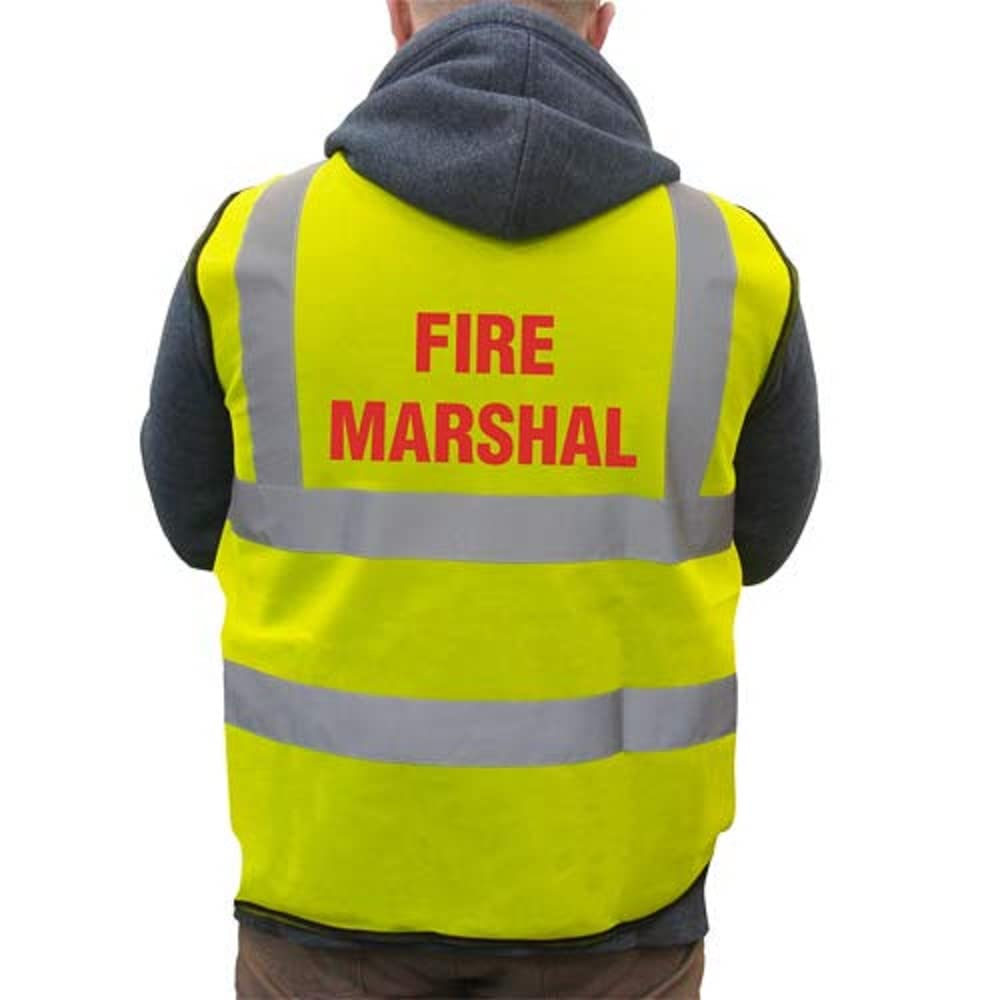 Supreme HRT80Y-S-Fire Marshal Basic High-Visibility Safety Vest, Small, Yellow