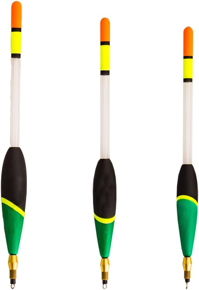 Set of 3 Weighted Carp Waggler Floats 3 - 5 g