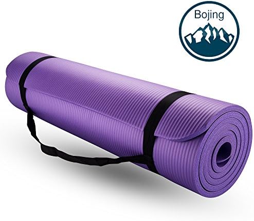 Bojing Yoga Mat, Thick Exercise Multiple Use 2/5-Inch Yoga Mat