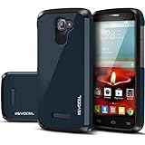 Alcatel One Touch Fierce 2 Case, EvocelÂ® Dual Layer Armor Case For Alcatel One Touch Fierce 2 7040T (T-Mobile) - Retail Packaging, Shadow Blue