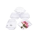 Royal Imports 100 Pack Clear Plastic Flower Box for