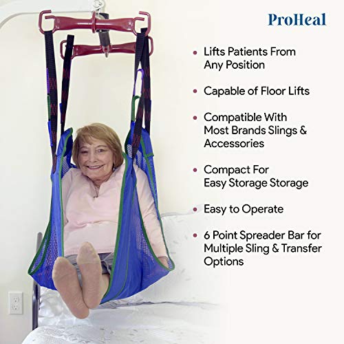 ProHeal Electric Lift Safe and Easy Full Body Patient Transfer Lifter for Home Use and
