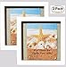 8x8” White Display Shadow Box Frame (2-pack) with Linen Background - Ready To Hang Shadowbox Picture Frame - Easy to Use - Box Display, Baby and Sports Memorabilia, Uniforms, Medals, Pins, Wedding.