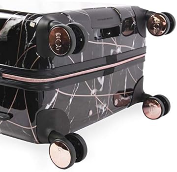 juicy couture black marble luggage