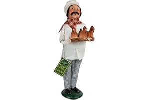 Byers' Choice 3 French Hens Chef Caroler Figurine 733 from The 12 Days of Christmas Collection