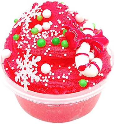 Buyeverything Christmas Kuiti Cloud Slime Fluffy Slime Cute Super Soft Jumbo Fluffy Floam Slime Putty Stress Relief Toy Cream Scented Sludge Clay Snow Mud Toys Gifts for Kids Adults Xmas Party Favors