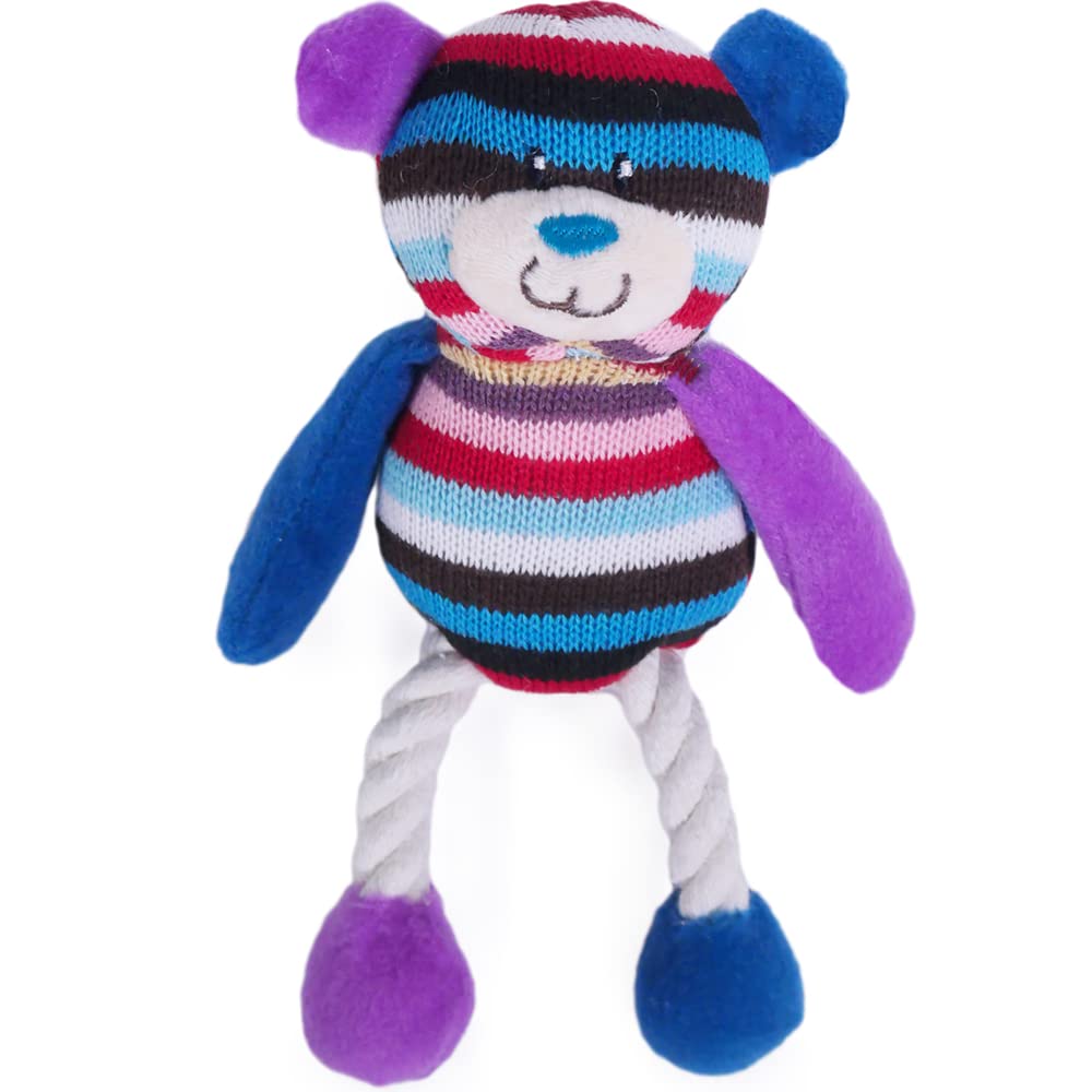 Rosewood Mr Twister Tilly Teddy Dog Toy, Small, multi-colour