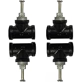 LB-LAIBA Industrial Water Pipe Cabinet Knobs Pulls, Retro Industrial Style for Wardrobe Dresser Cupboard Drawer Furniture Doo