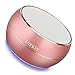 UDISON Portable Mini Bluetooth Speakers with Enhanced Bass, Dual Stereo Pairing, LED Lights, Built-in Mic, Handsfree Speakerphone for iPhone ipad Samsung Android -Rose Gold