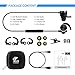 SoundPEATS Bluetooth Headphones Magnetic Sport In-Ear Wireless Earbuds Sweatproof Earphones with Mic (Bluetooth 4.1, aptx, 6 Hours Play Time, Secure Fit Design) - Black