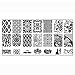 Kingfansion 10pcs Splendid Women Nail Art DIY Nail Image Plate Print Nail Art Template Stamp Stamping