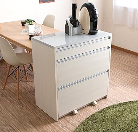 Amazon オリジナル レンジボード 家電収納 ホワイト レンジ台 Amazon オリジナル レンジボード 家電収納 ホワイト レンジ台