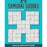 Samurai Sudoku Puzzle Book: 500 Hard Puzzles overlapping into 100 Samurai Style