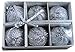 Sleetly Silver Jeweled Shatterproof Christmas Ball Ornaments, Set of 12, 3.15
