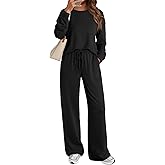 AUTOMET Womens Sweatsuits 2 Piece Lounge Matching Outfits Sweat Sets Tracksuit Travel Sweatshirts Fall Fashion Clothes 2026