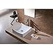 Luxier CS-016 Bathroom Porcelain Ceramic Vessel Vanity Sink Art Basin