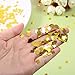TecUnite Gold Foil Square Table Confetti Sparkle Metallic Confetti for Wedding Party Supplies, 1.76 oz