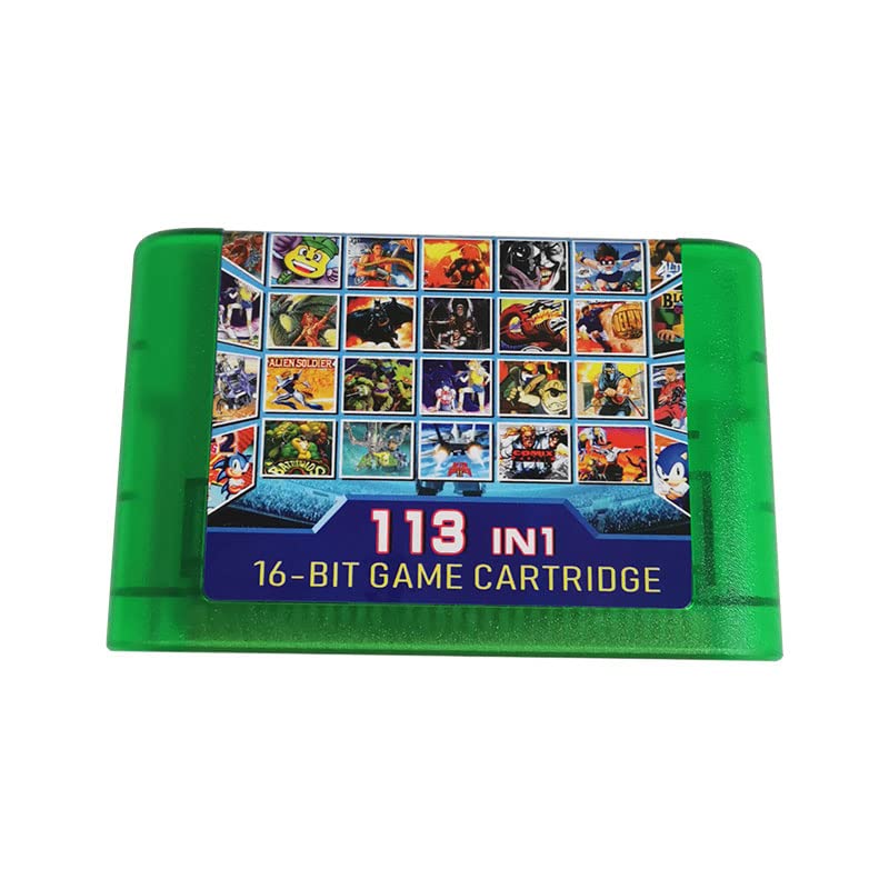 113in1 Game Cartridge 16 bit Game Card for Sega Mega Drive Genesis Console
