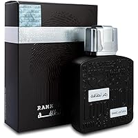 Lattafa Ramz Lattafa Silver for Unisex Eau de Parfum Spray, 3.4 Ounce