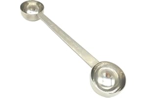 CoaGu Stainless Steel Coffee Scoop: Dual-Measure 1 Tbsp & 2 Tbsp Long Handle Tablespoon for Precise Scooping from Large Coffee Bags or Baking Ingredients