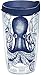 Tervis Octopus Made in USA Double Walled Insulated Tumbler Travel Cup Keeps Drinks Cold & Hot, 16oz, Classic