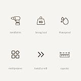 Quzente No Drill Floating Remote Wall Holder - Chic Phone Storage Rack view 4