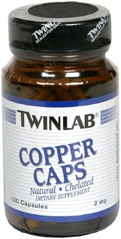 Twinlab Copper Caps, 2mg, 100 Capsules