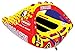 SPORTSSTUFF Poparazzi 1-3 Rider Towable Tube for Boating, Red