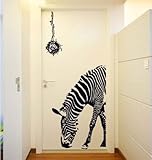 Huge Zabra Vinyl Wall Sticker Zebra Wall Decals Animal Print Home Murals Decor