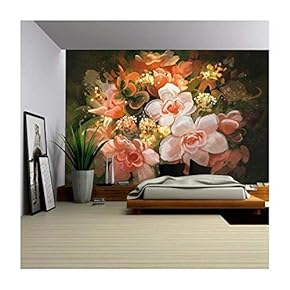Illustration Beautiful Flowers Color Blooming Illustration Digital Painting