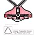 BABYLTRL No Pull Dog Harness with Leash & Collar, Adjustable Dog Vest Harness Reflective Oxford No-Choke Soft Pet Harness for Small Medium Large Dogs Easy Control Harness (Harness-Pink, Large)