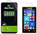 Dmax Armor for Microsoft Lumia 435 Screen Protector, [Tempered Glass] Ballistics Glass, 99% Touch-Screen Accurate, Anti-Scratch, Anti-Fingerprint, Round Edge [0.3mm] Ultra-Clear