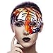 Lubber Tiger Animal Half Mask for Halloween Party Costume Masquerade
