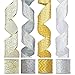 24 Yard Gold and Silver Ribbon Rolls Wired Edge Organza 2.5