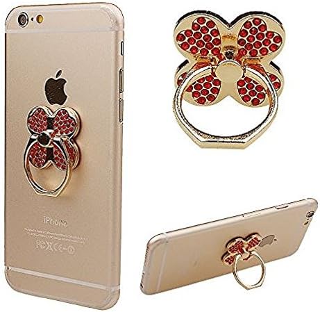 RHINESTONE METAL POP SOCKET POPSOCKET 360 Rotate Ring Holder Stand Bling Diamond Heart Flower Wine Cat Fox Fur Support Metal Finger Bracket Smart Phone 3D Luxury Lady BUTTERFLY