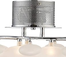 Possini Euro Lilypad 19 1 4 Wide Etched Glass Ceiling Light