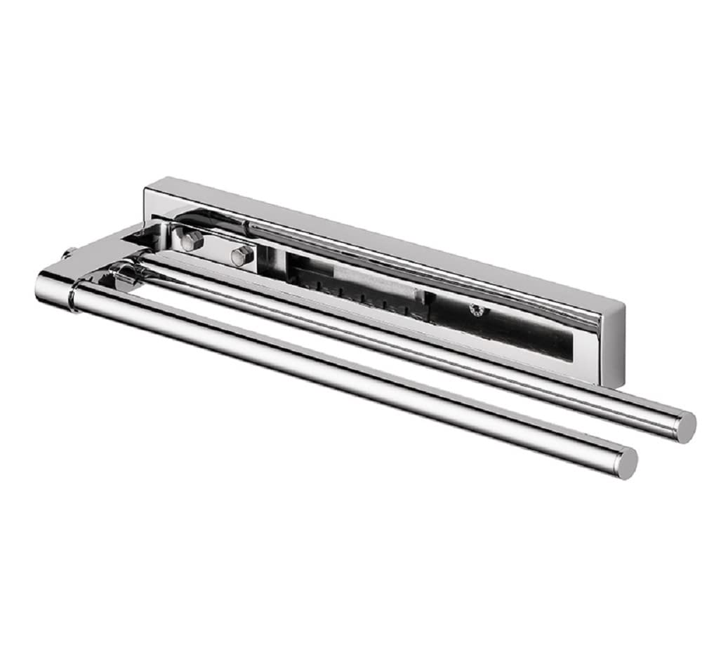 AVENARIUS Universal Series Towel Rail with Two Arms 320-495 mm Extendible Chrome-Plated