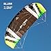 FLEXIFOIL 2.5m2/3.5m2/5.0m2/7.0m2 4-Line Blurr Sport Power Kite by World Record Winning Power Kites Designer. Safe, Reliable & Durable Traction Kiting. Includes 90-Day
