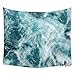 Patgoal Blue Ocean Tapestry Wave Aesthetic Tapestrys Wall Hanging for Bedroom Dorm Sofa Home Decor,60x51inch