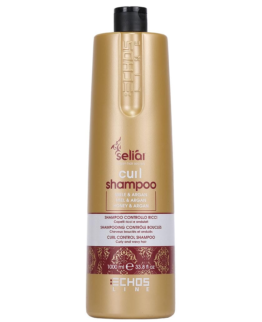 ECHOSLINE Seliàr Curl Control Shampoo with Honey or Argan Oil - 1000 ml
