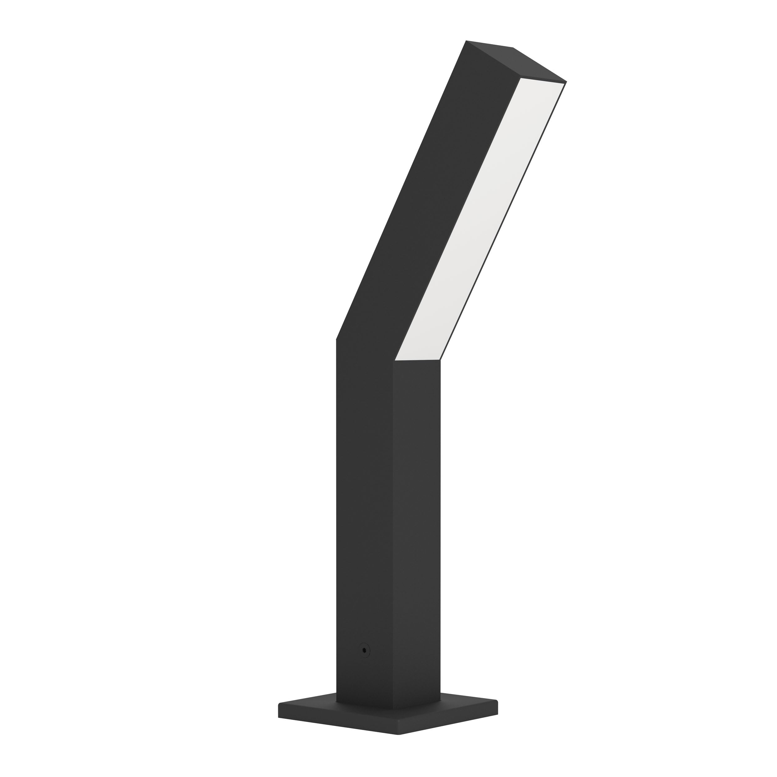 Eglo LED Outdoor lamp Post Ugento, Bollard Light Garden, Outside Lighting for Garden and Patio, Driveway Light of Black Metal, IP44, H 36 cm, Warm White