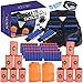 KABOOCHY Ultimate Kids Tactical Nerf Vest Kit: 99 Piece Value with Nerf Vest, 80 Refill Darts, 12 Foam Cans, 2 Wrist Bands, 2 Quick Reloads, Mask plus Protective Glasses. Great for N-Strike Elite Nerf