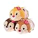 Disney Valentine Tsum Tsum Minitsum&Cup Cake House Set:Chip,Dale,Clarice (Japan Import)