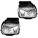 Brock Replacement Driver and Passenger Set Fog Lights Compatible with 2004-2006 Silverado Avalanche Pickup Truck 15791433 15791434