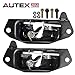 AUTEX 2pcs Tailgate Handle Tail Gate Latch Exterior Left Right Side Compatible with Silverado,Sierra 1500 2500 3500,Escalade EXT 99-07 38666 38667